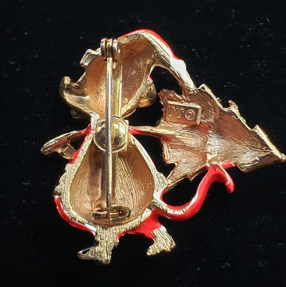 Vtg JJ (Jonette) mouse w/Christmas tree - Picture 5 of 6